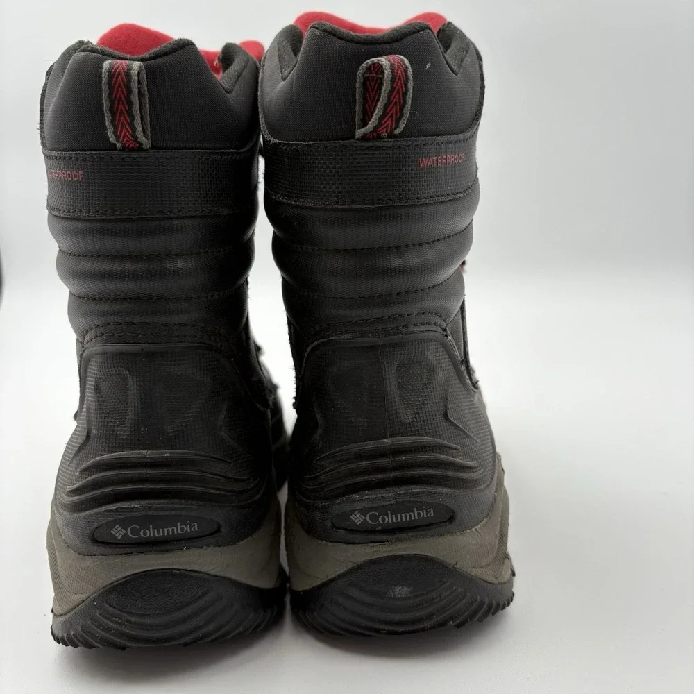 Columbia Bugaboot III Boots Mens 9.5 Black Red Waterproof Winter Snow BM5980-010